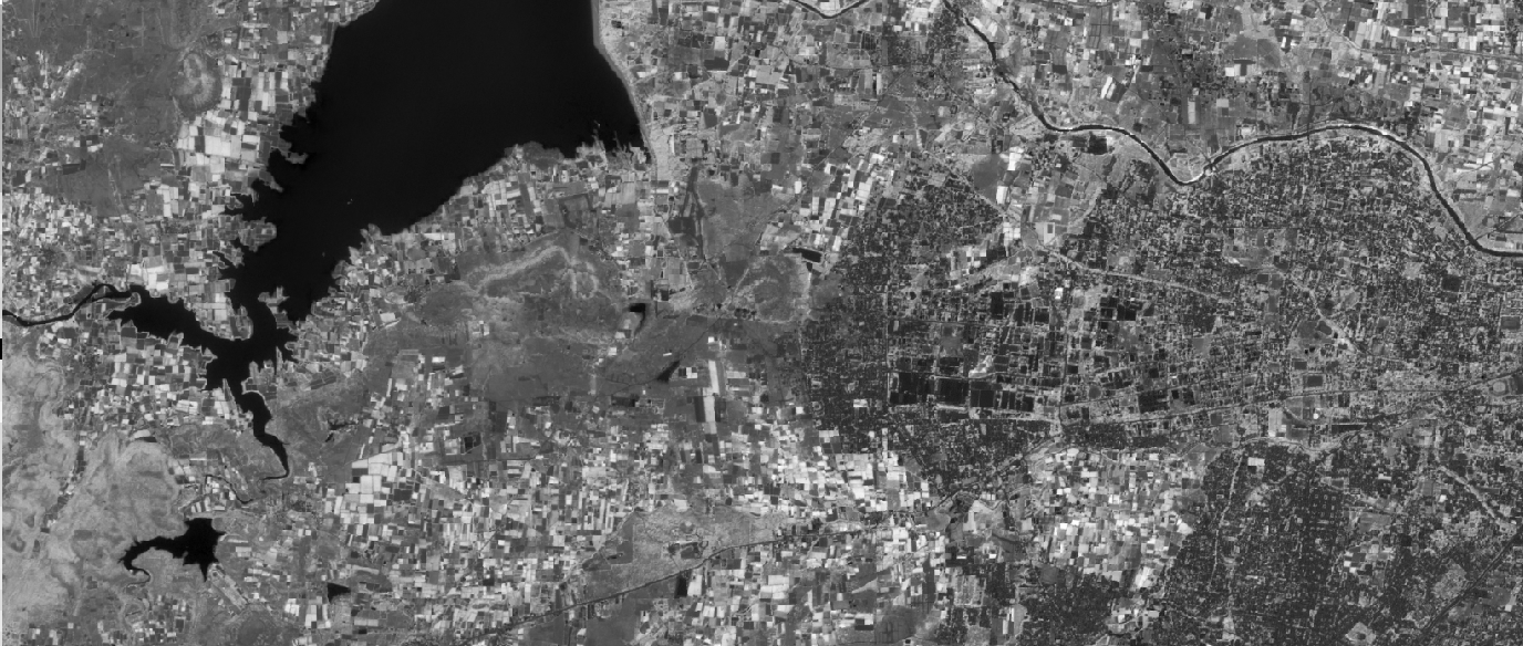 GeoTIFF visualized at about 10 m ground resolution—finer grid, more detail
