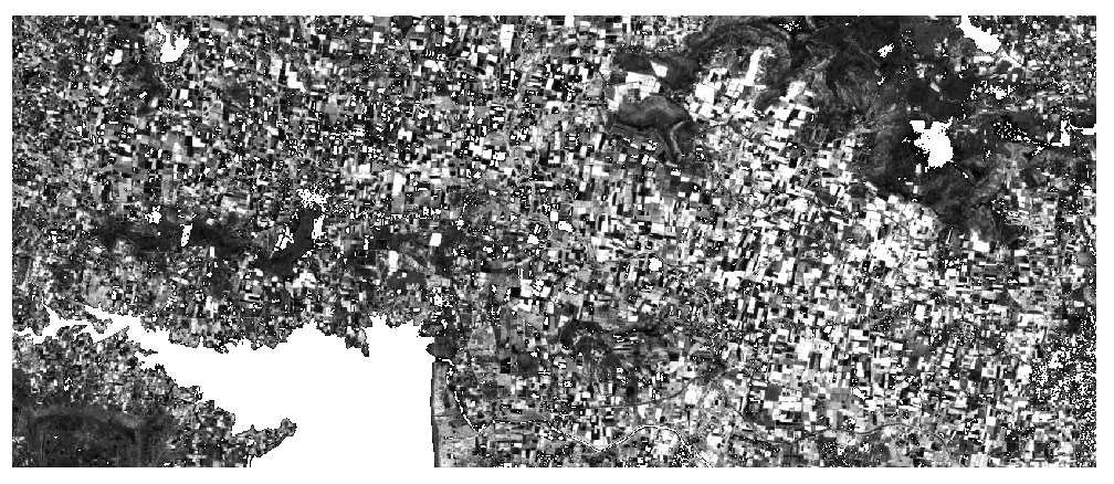 Tiff_filter — raster after filtering; pixels outside the kept range are masked