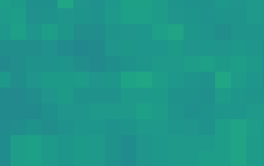 Pixels on a grid: each cell holds one or more band values